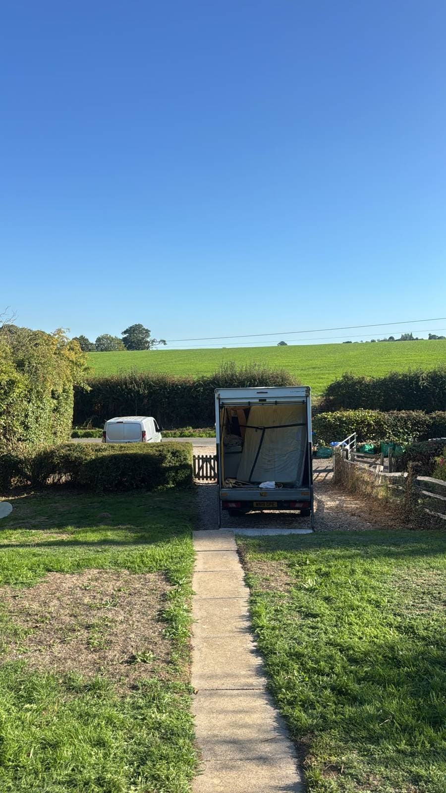 RayMovals Luton van loaded and secured for a long-distance house move